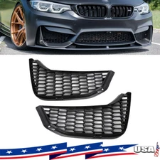 2x Front Bumper Fog Light Grille Grill For BMW M3 M4 F80 F82 2012-18 51118054301