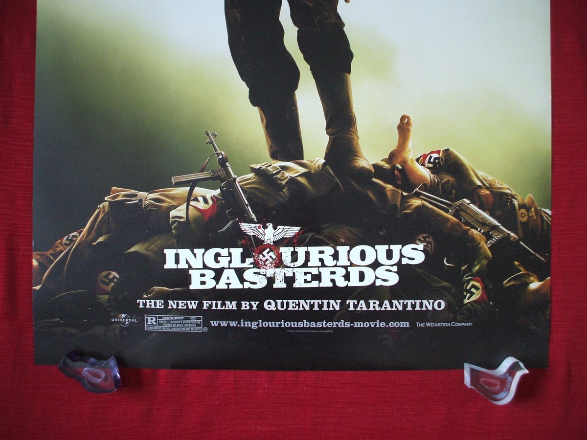 INGLOURIOUS BASTERDS * 2009 ORIGINAL MOVIE POSTER D/S TEASER