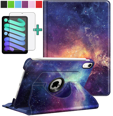 360°Schutzhülle +9H Panzerfolie Glas für iPad Mini 7 (A17 Pro) 2024/ Mini 6 2021