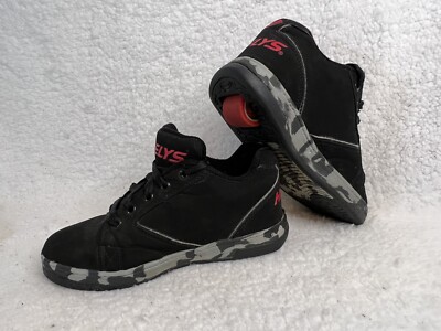 Heelys Propel 2.0 Youth Boys Sz 5 Skate Shoes Black Red Camo Pre-owned 