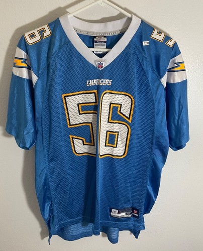 San Diego Chargers Shawn Merriman #56 Authentic NFL XL Jersey By Reebok - Picture 2 of 5