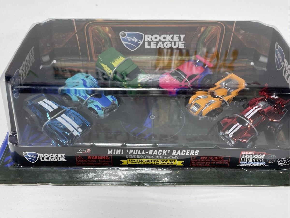 Rocket League Mini Pullback Racers 6 Car Set Limited Edition DLC