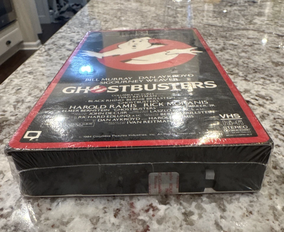 Ghostbusters VHS Red Border 1985 RCA Columbia Pictures Watermarks New Sealed - Image 2 of 4