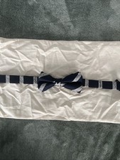 Ted Baker London Men's Silk Bow Tie Adjustable Blue/White