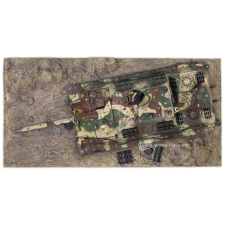 FORCES OF VALOR 801024A GERMAN TANK DESTROYER SD KFZ 186 JAGDTIGER 1/32 1506561 - Immagine 3 di 4