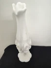 Milk glass Westmoreland swung vase with pedestal, VTG