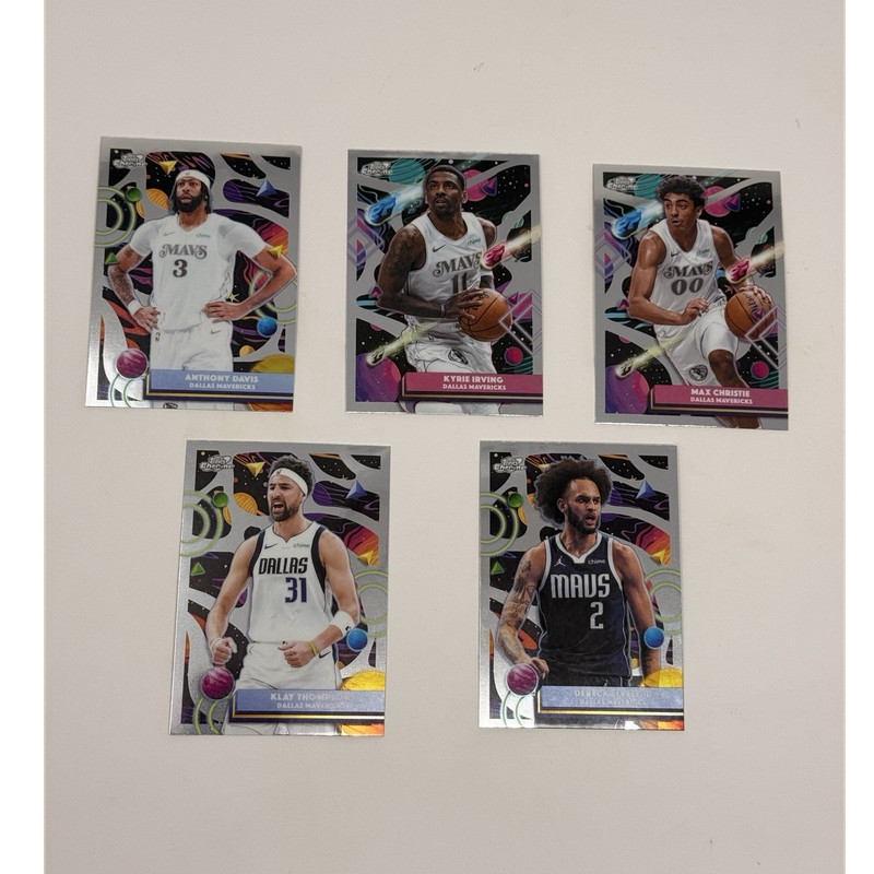 2026 Topps Chrome Cosmic Dallas 5-Card Lot Davis Irving Thompson Lively Christie