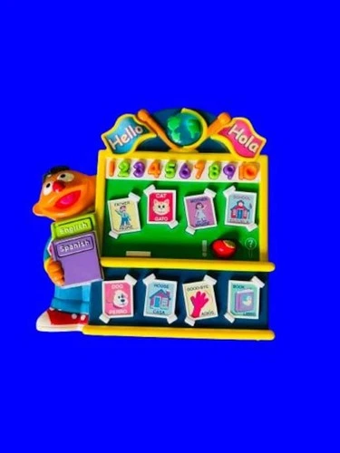 Vintage 2001 Fisher Price Sesame Street Language Lessons Rare Bilingual Toy