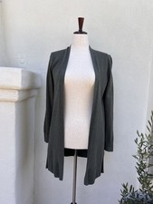 Gap Cardigan Sweater Women's Small Open Lightweight 100 Cotton Olive Green