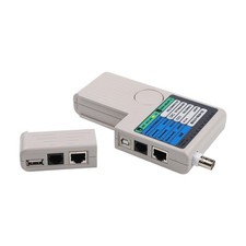 Portable Network Cable Tester with Carrying Case for RJ45 RJ11 USB BNC