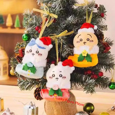 Chiikawa Hachiware Usagi Christmas Series Keychain 10cm Plush Doll Pendant Gift