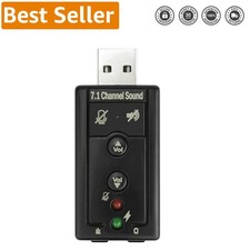 7.1 Channel USB Sound Card Adapter - Elevate Your Audio Experience Effortlessly