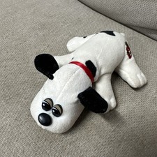 Vintage 1986 Pound Puppies 8" Plush whitePuppy Tonka