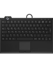 KeySonic Mini Tastatur Touchpad Hintergrundbeleuchtung schwarz KSK-5210ELU