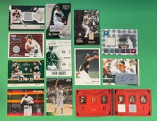 LOT OF (12) OAKLAND A'S TIM HUDSON BARRY ZITO MARK MULDER AUTO JERSEY BAT #'ED