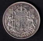 Canada 1947 50c Fifty Cent Silver Half Dollar King George VI ML EF St.7 .800