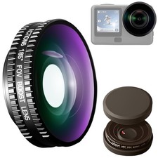 Wide Angle Lens for DJI Osmo Action 6 185 Screw On HD Glass