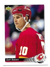 GARY ROBERTS 1992-93 UPPER DECK CARD NM-MT+ CONDITION