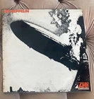 LED ZEPPELIN DEBUT LP PLUM 588171 EARLY UK PRESS V6 SILVER STRIPE A1/B4  VG+/G+