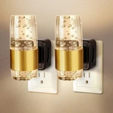 LED Night Lights Plug into Wall, 2 Pack Acrylic Night Light,Dimmable Nightlight