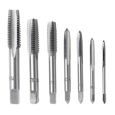 7pc Metric Thread Tap Set HSS Tapping Tool Set M3 M4 M5 M6 M8 M10 M12 Hand Taps