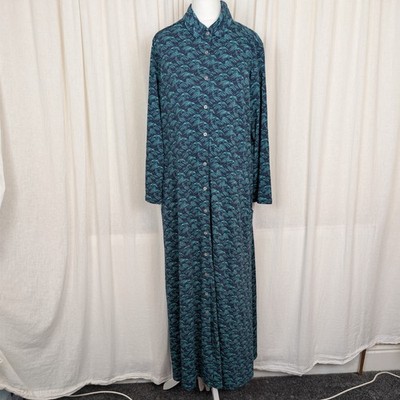White Stuff Rua Midi Jersey Shirt Dress Organic Cotton Modal Wave UK 18 BNWT