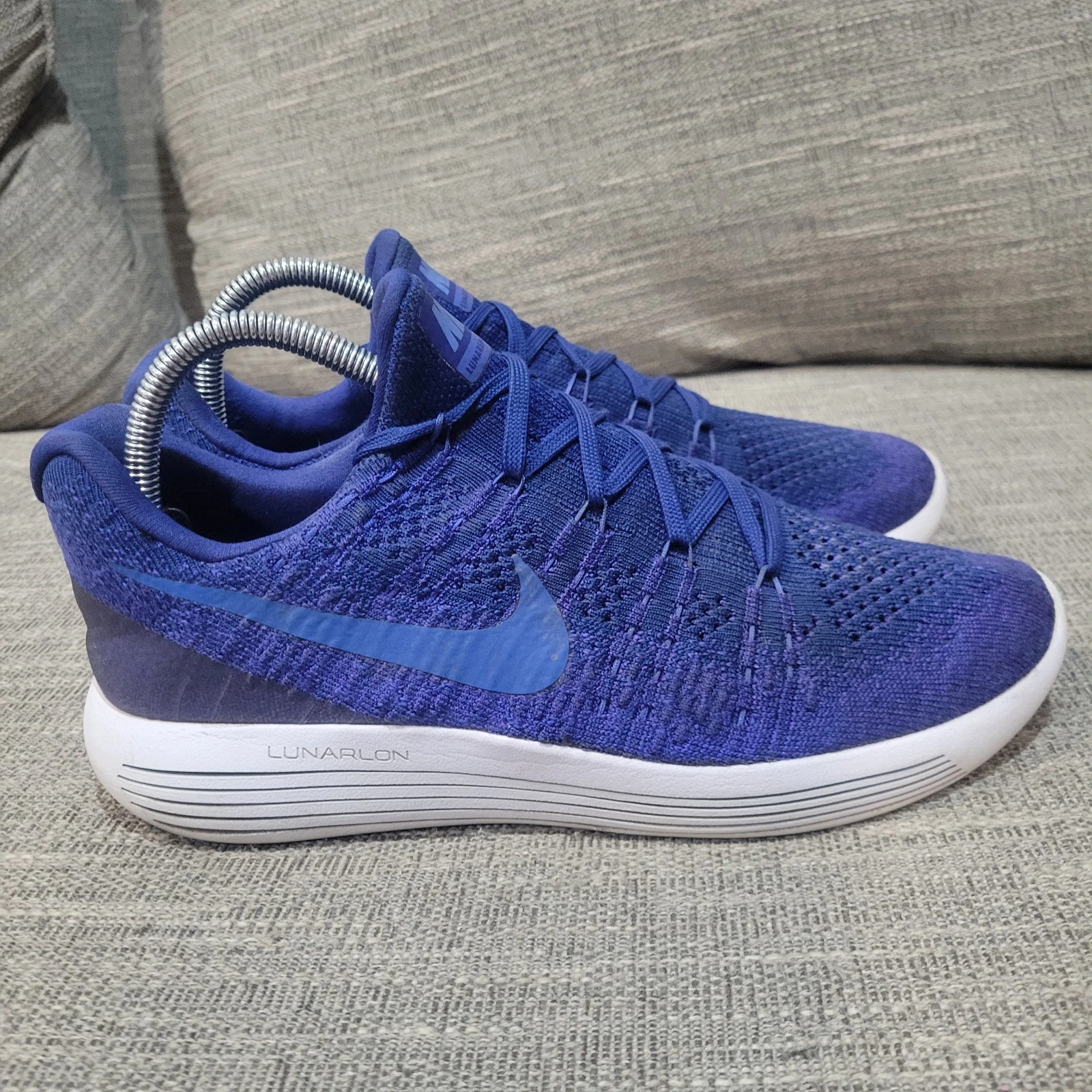 Nike Lunarepic Flyknit 2 Men's Size 8.5 Running Shoes Blue 863779-400