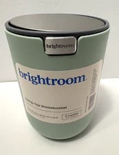 Brightroom Swing-Top 0.4 Gallon Mini Wastebasket For Desk 6.5" Tall x 4.75" Wide