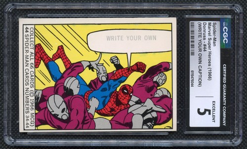 1966 Donruss Marvel Spider-Man Rookie #44 CGC 5