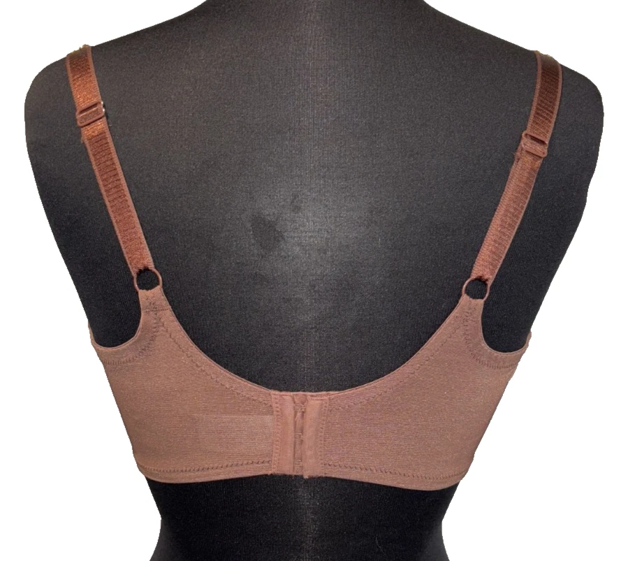 Sujetador Lunaire Semi Transparente Sin Forro Talla 40DD Marrón Azul Bordado Con Aros Foto 2 de 4