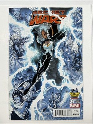 Secret Wars #2 NM-/NM Midtown Comics Bradshaw Variant 1st App God Emperor Doom