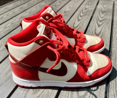 Nike Women's Dunk High LXX Cinnabar Size 5.5 Women Red White DX0346 600