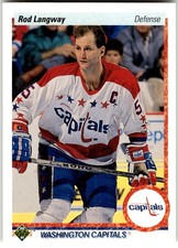 1990-91 Upper Deck #57 Rod Langway Washington Capitals NHL Hockey