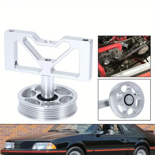 Ford Mustang Billet Aluminum Idler Bracket Pulley LX GT 5.0 1979-1995