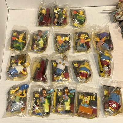 The Simpsons Movie Figures Burger King 2007 New Sealed Lot Of 18