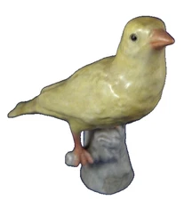 Antique 18thC KPM Berlin Porcelain Canary Bird Figurine Figure Porzellan Vogel
