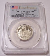 2019 S Clad Lowell NP Quarter Proof PR70 DCAM PCGS First Strike