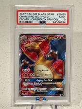 2017 Pokemon Charizard GX Black Star Promo Sun & Moon SM60 Rare Holo PSA 9 MINT