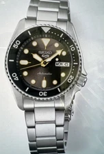 Seiko 5 Five Sports SRPL79❤️Automatic Mid Size Grey Dial Watch Made Japan 38m🔥