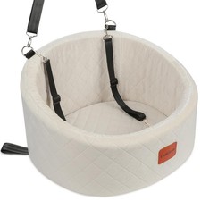 Dog Car Seat for Small Dogs Up to 30 Lbs,Ultra Soft Fabric Fill in Comfy Memo...