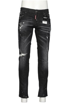 DSQUARED2 Jeans Herren Hose Denim Jeanshose Gr. 46 Baumwolle Leder S... #i1hhn93