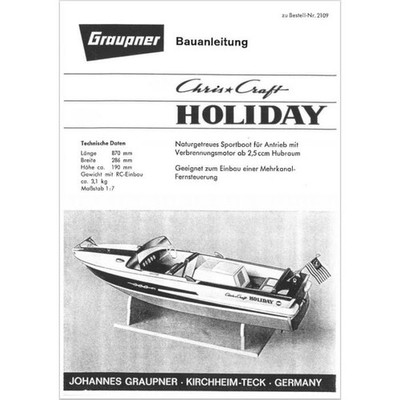 Bauplan Chris Craft Holiday Modellbauplan