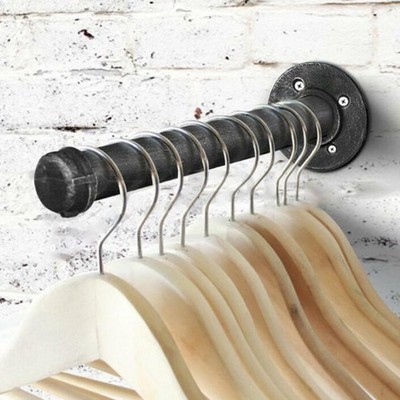 1X Industrial Retro Iron Pipe Shelf Brackets Wall Mount Holder Rack Stand Tool