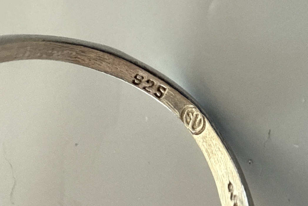 3 Sterling 925 Gemstone Rings Stackable Amethyst … - image 5