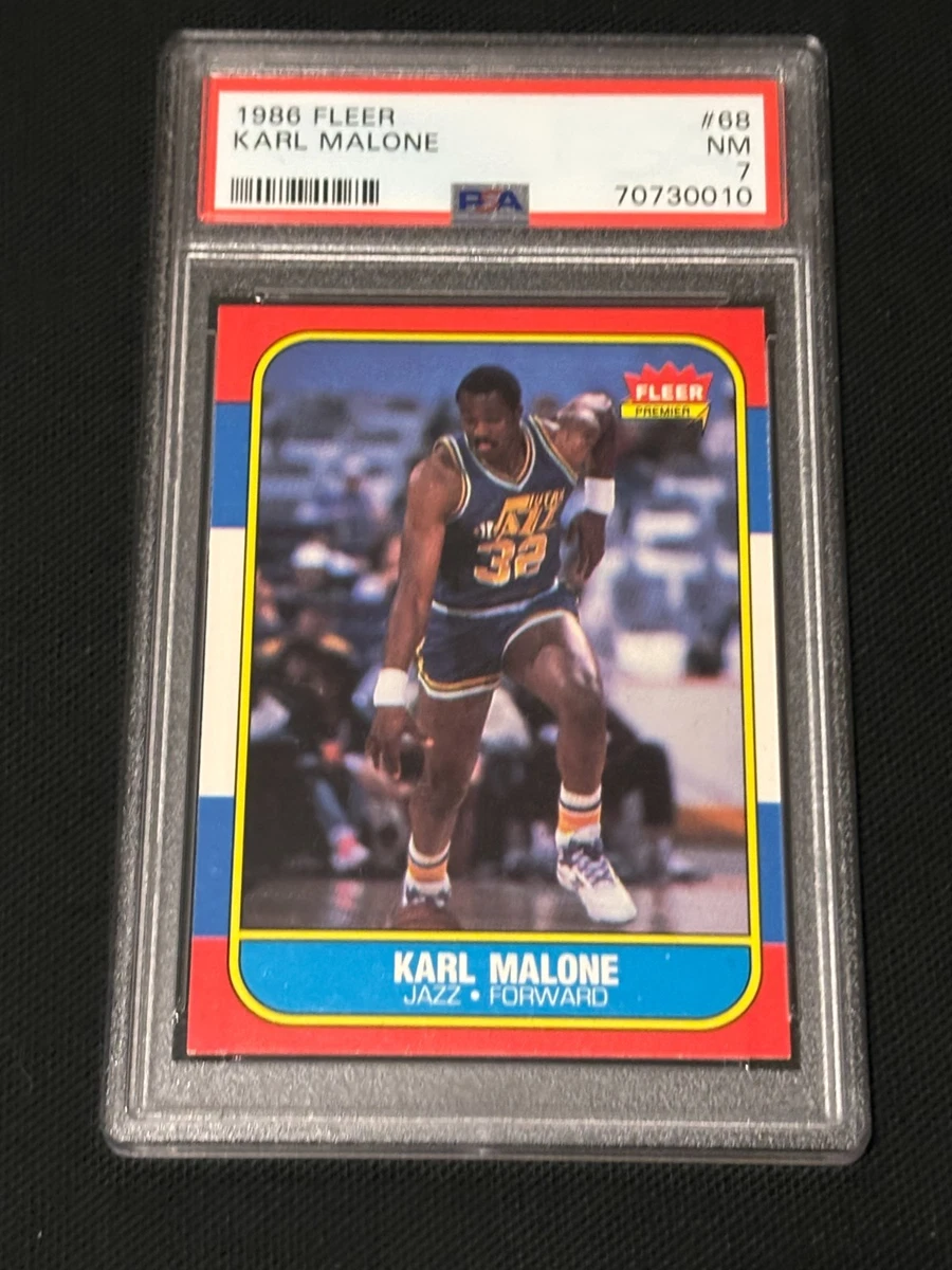 Fleer Karl Malone Basketball 1986-87 Season Sports Trading Cards