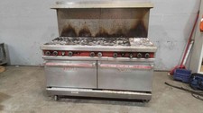 Vulcan 60" Natural Gas Commercial Range - 10 Burners w/ Dual Standard Ovens