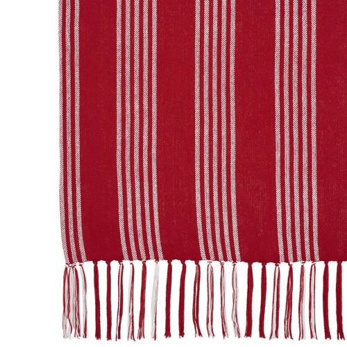 Arendal Red Stripe Woven Throw 50x60 - Picture 5 of 8