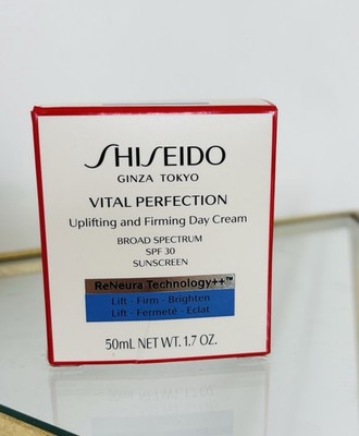 New/Sealed Shiseido Vital Perfection Uplifting & Firming Day Cream SPF 1.7 oz