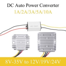 DC Voltage Converter 8-35V to 12/19/24V 1-10A Boost Buck Stabilizer Waterproof