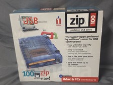 Iomega Zip 100 Portable USB Drive, MAC  PC New Factory Sealed Rare Excellen Box